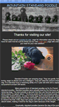 Mobile Screenshot of mountainstandardpoodle.com